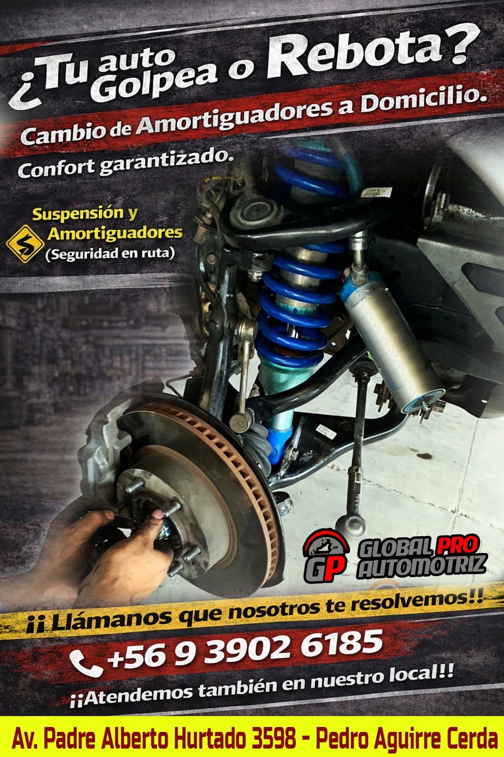 Inspection de tren delantero suspension y steering